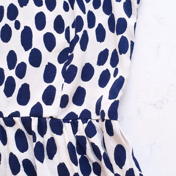 H&M Black and Cream Peplum Tank Top Size 4 - Picture 3 of 7